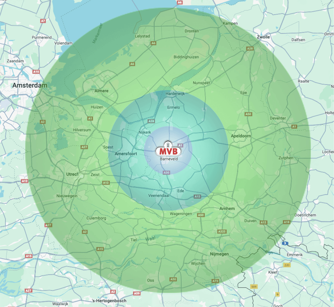 kaart-transportkosten
